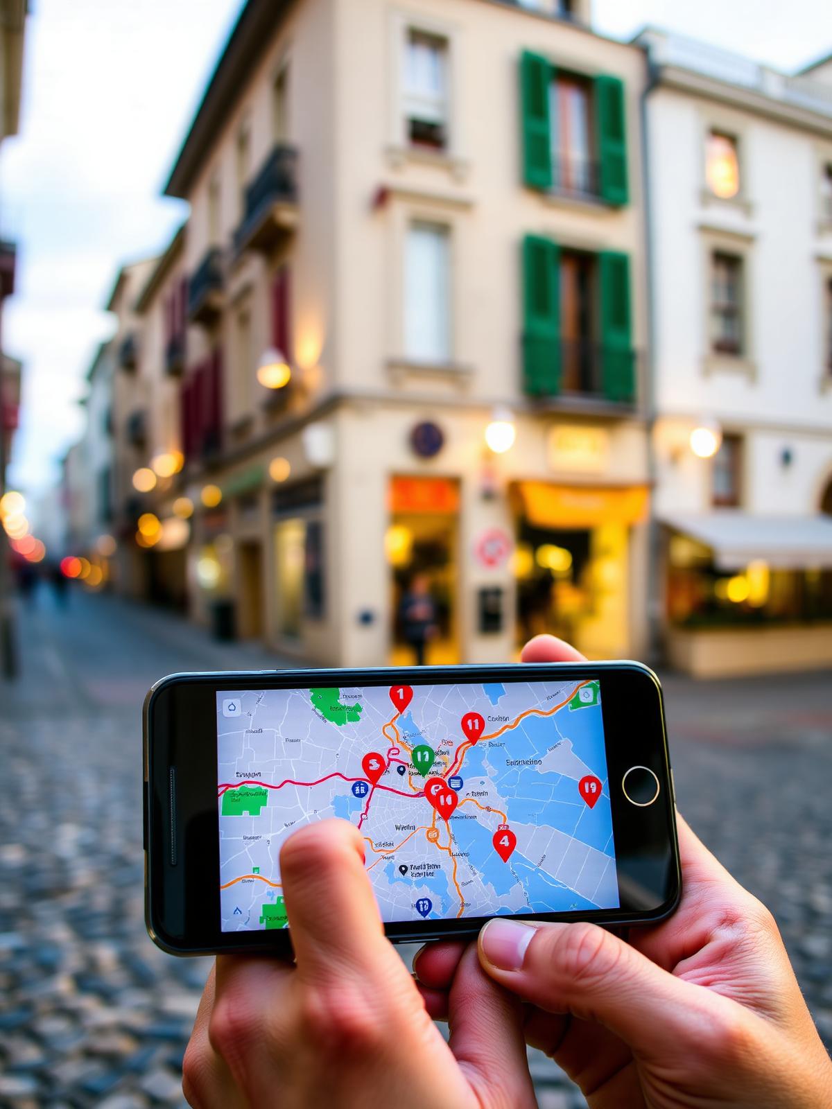 Navigating with maps on the go