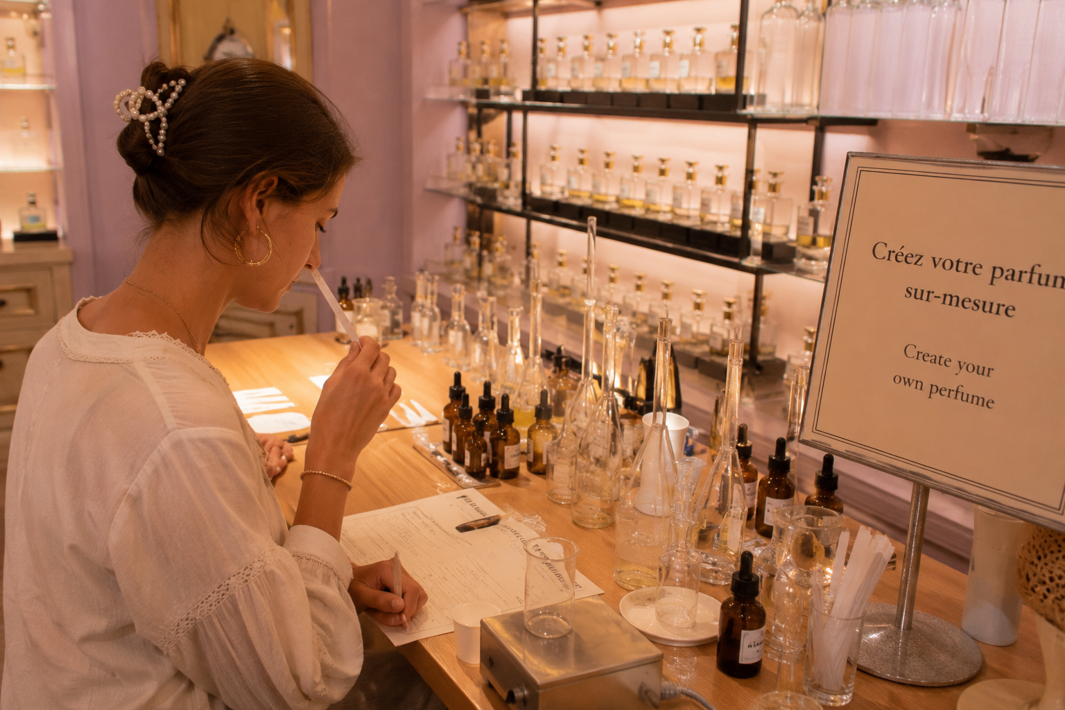 Perfume atelier experience
