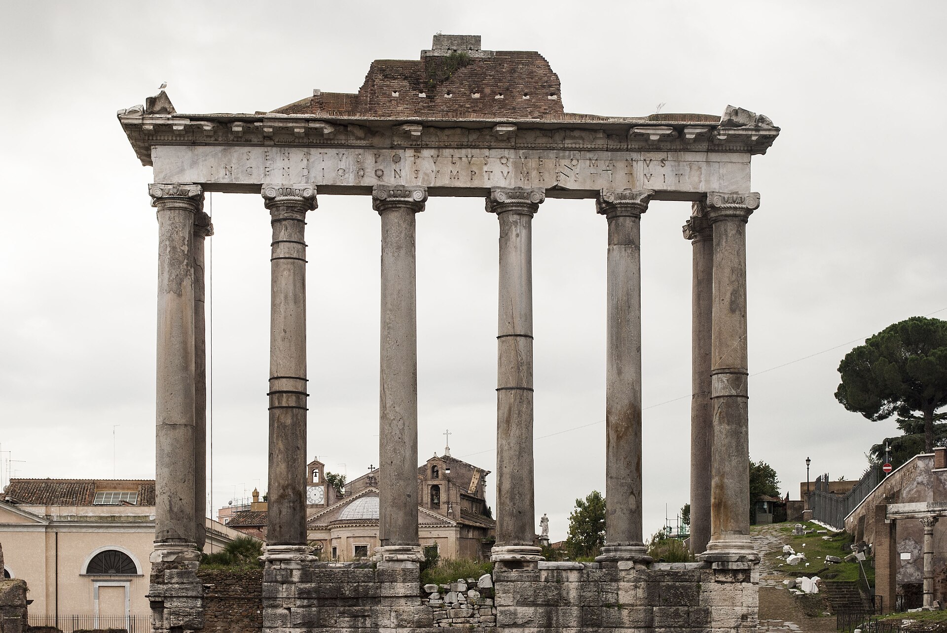 Columnas del Templo de Saturno.